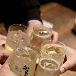 餃子とスパークリング バブルス - 知多ハイボールで乾杯〜♪