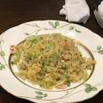 中国料理 丹甫 - ズワイ蟹とトビコ、レタスチャーハン