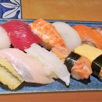 鮨丸 - 厳選握りサラダ付（まんぷく）5400円