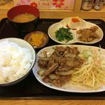 お家のごはん かれん - H.31.2.6.昼 日替り定食(豚のしょうが焼) 750円税込