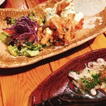 創作料理と地酒のお店 坂蔵 - エビマヨと蒸し鶏