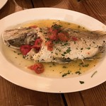 オステリア イマムラ - 真鯛のアクアパッツァ