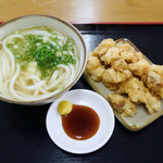 手打ちうどん ひさ枝 - かけと、とり天バラシ