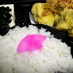 ランチタイム - かき揚げ弁当¥450