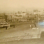 Temma Sa - 昭和35年の水戸駅前広場(現在の北口ロータリー) (水戸市平和記念館)