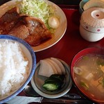 小峰 - しょうが焼き定食ご飯大盛り
