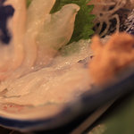 ぐぅぐー屋 - カワハギ刺身　肝醤油