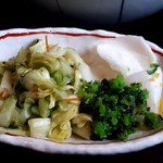 仁亭 - 仁亭風焼かつ(1700円)　お新香