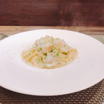 創作イタリアン Gemelli - 小海老と帆立の青のりクリームソーススパゲッティーニ