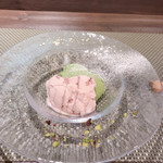 創作イタリアン Gemelli - 桜もちジェラートと抹茶のパンナコッタの盛り合わせ