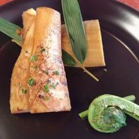 うかい鳥山 - 焼き筍とこごみ