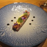 KOTARO Hasegawa DOWNTOWN CUISINE - 近江牛のしんしんと牡蠣のユッケ