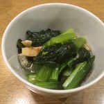 春のお店 - 付出し（小松菜煮びたし）