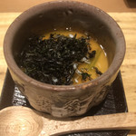 天ぷら たけうち - しらすと摘み海苔の茶碗蒸し