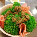 らーめん森や。 - ブロッコリーのみのごま酢かけ