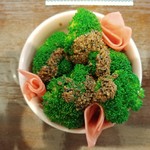 らーめん森や。 - ブロッコリーのみのごま酢かけ