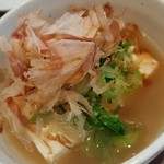 らーめん森や。 - スープ湯豆腐