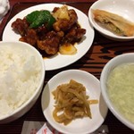 蓬莱春飯店 - 黒酢すぶた定食　Bセット
