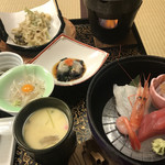 Oiwake Onsen - 白魚、ナマコ、茶碗蒸し