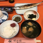 Oiwake Onsen - 熱々のサンマ、朝食