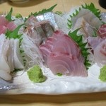 太鼓判亭 - 刺身の盛り合わせ