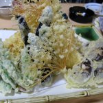 太鼓判亭 - 天ぷらの盛り合わせ