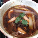 蕎麦貴石 - 「鴨汁」はコク十分で、熱々・・