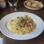 コッキーナ - もち豚と野菜の白ワインソース煮込みソース　スパゲッティ1,000円