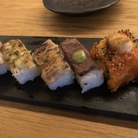 KINKA sushi bar izakaya 渋谷 - いずれも凝った創作寿司、味もバッチリ