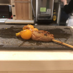 焼鳥 谷口 - 白レバー付き提灯