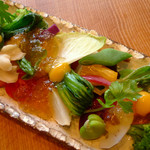 りょうりや 御旅屋 - （撮影 20120407）二十品目の野菜、サラダ仕立て。いろんな野菜が楽しめます。