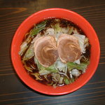 らーめん工房 海 - 料理写真:キララブラック！がっつり旨！こく深いスープに、超極太もちもち麺！この食感がくせになる！