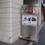 Shabushabu Nihonryouri Kisoji - ①入口の看板