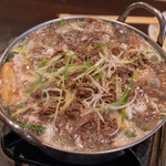 熊本馬肉横丁 - 2019.1 熊本肉鍋（1,800円）