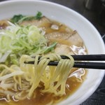 自家製麺 製麺王 - 麺のアップ(太麺だそうです。)