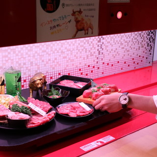 <Contactless> Shizuoka's first ♥ Lane Yakiniku (Grilled meat) ♪ Easy operation with touch panel ★