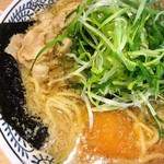 丸源ラーメン 那覇国場店 - ねぎ肉そば＊野沢菜プラスで◎