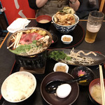 新日本料理 越後家 - すき焼き定食 天丼