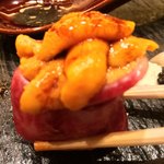焼肉 強小亭 - 雲丹巻き寿司