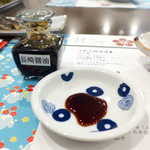 Kakureiwamatsu - 少し甘めの長崎醤油が、刺身の味を引き立てる
