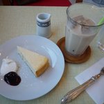 cafe mozart Papagano - ベイクドチーズケーキセット　９００円