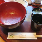 魚栄 - 白焼 中串・ほねせんべい・うな重 中串・きも吸い　完食