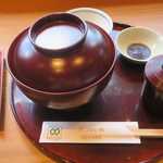 魚栄 - 白焼 中串・ほねせんべい・うな重 中串・きも吸い　完食