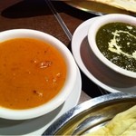 MOON - バターチキンとサグチキン