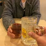 お家のごはん かれん - H.31.2.8.昼 角ハイボール vs お茶 de 乾杯♪