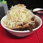 蓮爾 - 小豚ラーメン(850円)野菜増し・ニンニク少なめ・アブラ　11.09.14.