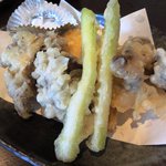 そばきち - 舞茸の天ぷら。これも推してはかるべし。