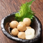 Boiled quail egg with yuzu pepper flavor