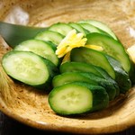 Pickled cucumber with yuzu flavor