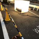 成城アルプス - お花見、東宝スタジオライトアップ始まりました。ライトアップ裏から。熱いのでお気をつけて！